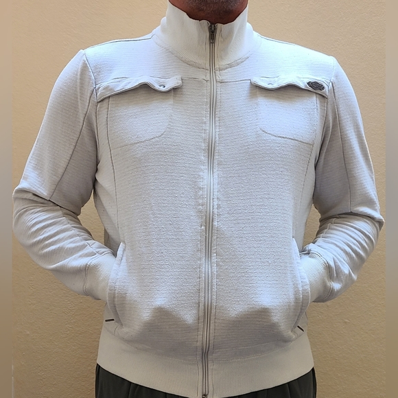 GIFTED! Zip front comfy Cotton sweater (Size M) by Guess. - Picture 4 of 6